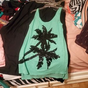 Tank top with palm tree
